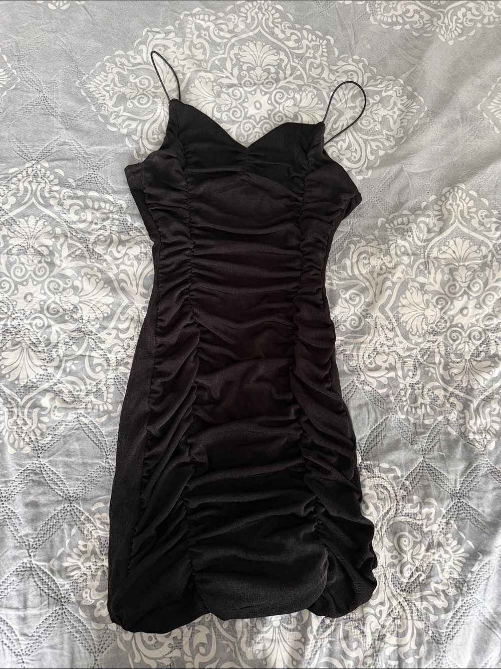 Crave Fame Spaghetti Strap Ruched Dress Size XS